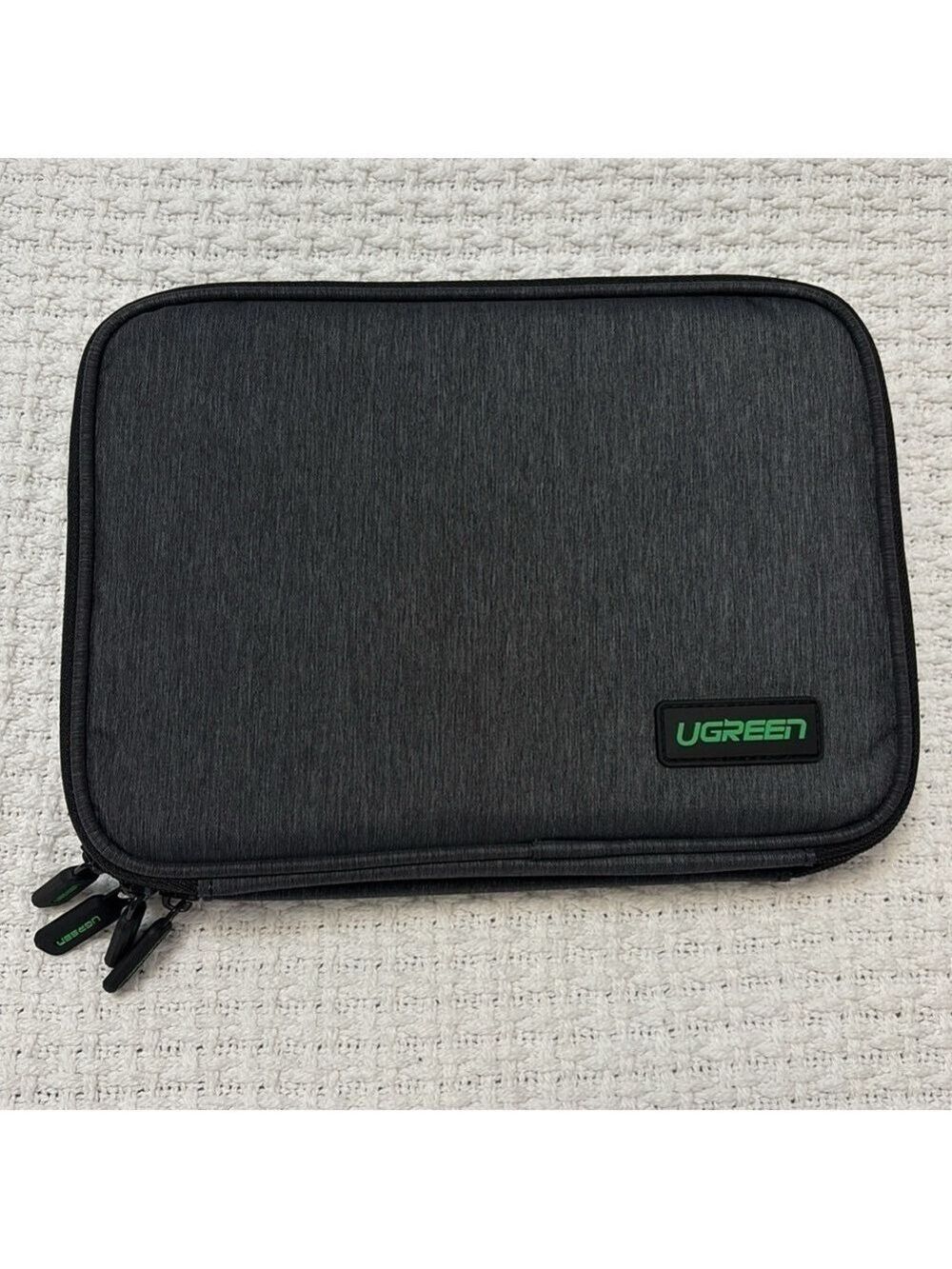 Electronic organizer bag pouch 2 zippered sections multi interior pockets NEW